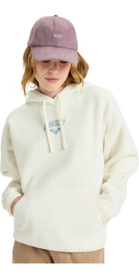 2025 Roxy Dames Cool Calling Polar Fleece Hoodie ERJPF03221 - Egret