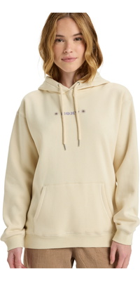 2025 Roxy Dames Surf Stoked Hoodie Geborsteld VT Hoodie ERJFT05021 - Parchment