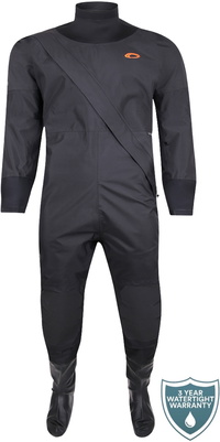 2025 Typhoon Unisex Runswick Droogpak Met Front Entry 100194 - Voorgevormd Black