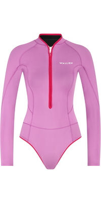 2026 Wallien Dames Horizonia Yulex 1.5mm Voorkant Ritssluiting Lentepak Wetsuit 10101 - Lilac