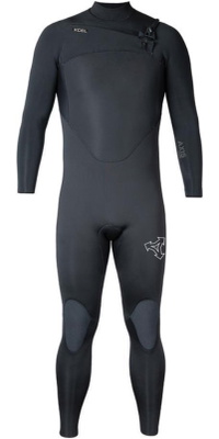 2026 Xcel Heren Axis 4/3mm Borst Ritssluiting Wetsuit ME43ZAX5 - Black