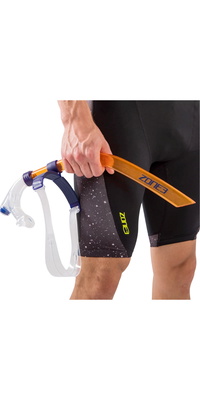 2026 ZONE3 Snorkel SA18FFS - Oranje / Helder / Front Facing Swim Drill Navy