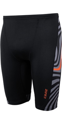 2025 ZONE3 Heren OWS Renew Jammer Korte SW25MOWSJ101 - Black / Grijs