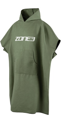 2026 ZONE3 Microvezel Verschoningsbadjas OW25UMFP123 - Khaki / White