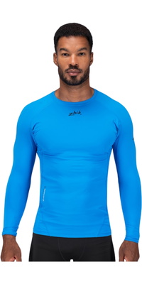 2026 Zhik Heren Eco Spandex LT Long Sleeve Baselayer Top DTP-0163-M-CYA - Cyan