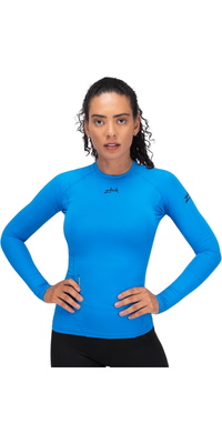 2026 Zhik Dames Eco Spandex LT Long Sleeve Baselayer Top DTP-0163-W-CYA -.. Cyan