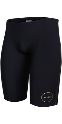 2026 ZONE3 Heren Fina Approved Performance Jammer Shorts SW18MFJX101 - Black / Gold