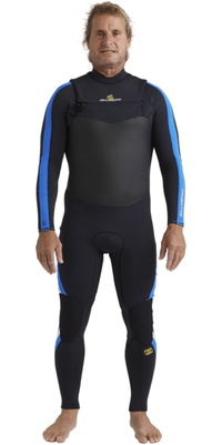 2026 Billabong Heren Oscillator Natural 3/2mm Borst Ritssluiting Wetsuit 24AW193515 - Royal