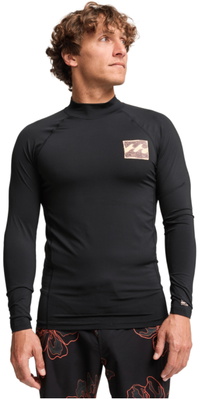 2026 Billabong Heren Heruitgave Lycra-vest Met Lange Mouwen EBYWR03026 - Black