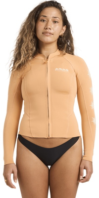 2026 Billabong Womens 1mm Peeky Natural Jacket 24BW193500 - Tangerine
