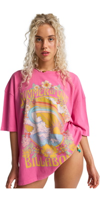 2026 Billabong Dames Summer Of Love T-shirt EBJZT00592 - Guava