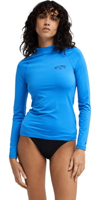 2026 Billabong Dames Tropical Surf Lycra-hemd Met Lange Mouwen EBJWR03014 - True Blue