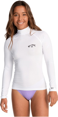 2026 Billabong Dames Tropical Surf Lycra-hemd Met Lange Mouwen EBJWR03014 - White