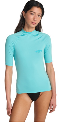 2026 Billabong Dames Tropisch Surfshirt Met Korte Mouwen Van Lycra EBJWR03041 - Ocean Eyes