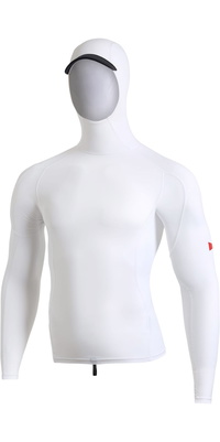 2026 Florence Marine X Heren Lycra Vest Met Lange Mouwen En Capuchon FMSS00030 - White