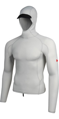 2026 Florence Marine X Heren Lycra-vest Met Lange Mouwen En Capuchon FMSS00030 - Silver