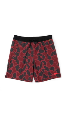 2026 Florence Marine X Standaard Elastische Korte Broek FMBS00041 - Maroon Camo