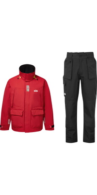 2026 Gill Heren OS3 Coastal Cruising Sailing Suit OS34JOS33P - Rood / Black
