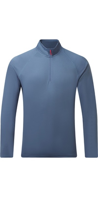 2026 Gill Heren UV Tec Long Sleeve Zip Tee UV009 - Storm Blue