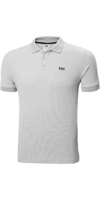 2026 Helly Hansen Mens Driftline Polo Top 50584 - Grey Fog