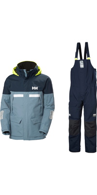 2026 Helly Hansen Heren Pier 4.0-jas & Pier 4.0-zeilpak Met Bretels - Washed Navy