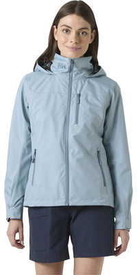 2026 Helly Hansen Dames Crew Hooded Jacket 2.0 34448 - Windy Blue