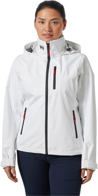 2026 Helly Hansen Dames Crew Zeiljack Met Capuchon 2.0 34448 - White