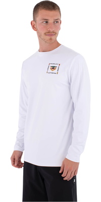 2026 Hurley Heren Regular Bolud Long Sleeve Lycra Vest MLEU00004 - White