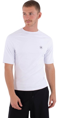 2026 Hurley Heren Slim Fit Icon Circle Short Sleeve Lycra Vest MLEU00003 - White