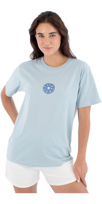 2026 Hurley Dames Island Sea Elements T-shirt WTSEU00031 - Spring Breeze