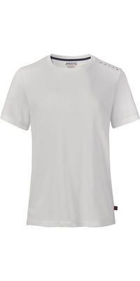 2026 Musto Dames Evo Crew Sunblock Short Sleeve Tee 82444 - Platinum