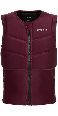 2026 Mystic Heren Star Front Zip Impact Vest 35005.230231 - Oxblood Red