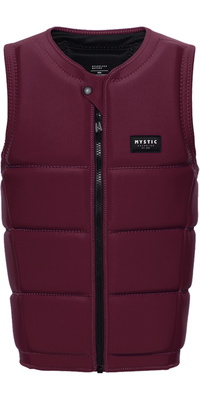 2026 Mystic Heren Star Front Zip Wake Impact Vest 35005.240245 - Oxblood Red