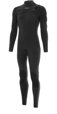 2026 Nyord Heren Solu Yulex 3/2mm Borst Ritssluiting Fl Wetsuit SOLM32FLCZ001 - Black