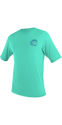 2026 ONeill Toddler Basic Skins Short Sleeve Sun Shirt 5710G - Light Aqua