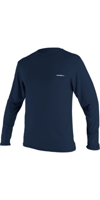 2026 ONeill Mens Basic Skins Long Sleeve Sun Shirt 5719 - Navy