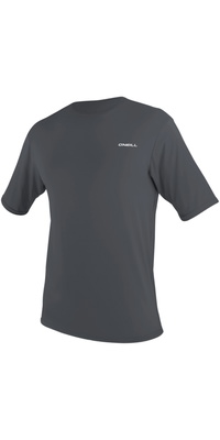 2026 ONeill Heren Basic Skins Zonnehemd Met Korte Mouwen 5715 - Graphite