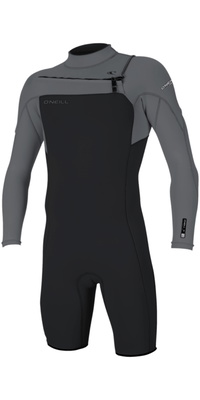 2026 ONeill Mens Hammer 2mm Chest Zip Long Sleeve Springsuit Wetsuit 4928 - Tempered Steel / Smoke / Smoke
