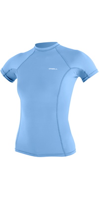 2026 ONeill Dames Basic Skins Lycra-vest Met Korte Mouwen 5717 - Azurine