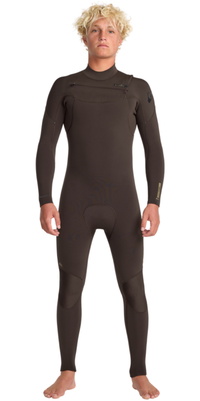 2026 Quiksilver Heren Everyday Sessions 3/2mm Borst Ritssluiting Wetsuit 25AW213510 - Brown