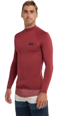 2026 Quiksilver Heren Everyday UPF50 Lycra-vest Met Lange Mouwen AQYWR03131 - Burnt Russet