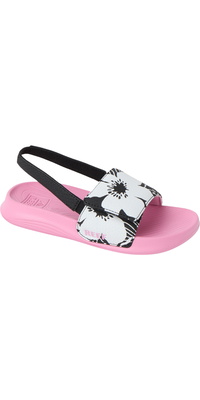 2026 Reef Little Salty Slide CJ9244 - Black / Roze