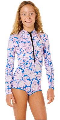 2026 Rip Curl Junior G-Bomb Voorkant Ritssluiting 1.5mm Lange Mouwen Lentepak 11EGSP - Pink