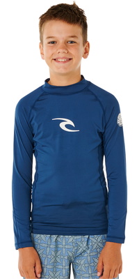 2026 Rip Curl Junior Waves UPF-lycrahemd Met Lange Mouwen 12VBRV - Light Navy