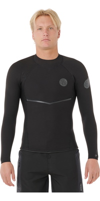 2026 Rip Curl Heren E-Bomb 1.5mm Long Sleeve Jacket 12HMWJ - Black