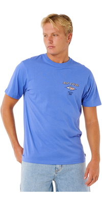 2026 Rip Curl Heren Fade Out Icon Tee 0CAMTE - Blue Haze