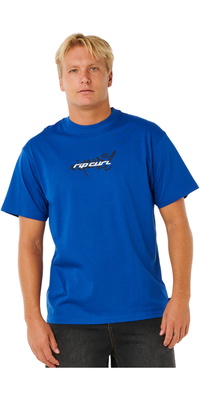 2026 Rip Curl Heren Inner Visions Blast Over Tee 0XNMTE - Electric Cobalt