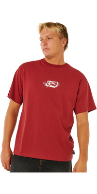 2026 Rip Curl Heren Medina Inner Vision Spray Tee 0XEMTE - Merlot