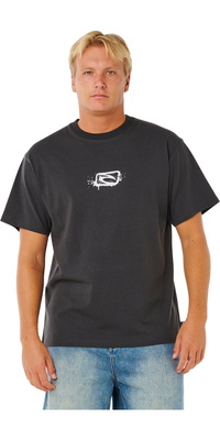 2026 Rip Curl Heren Medina Inner Vision Spray Tee 0XEMTE - Washed Black