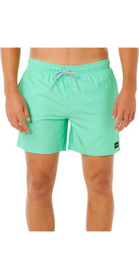 2026 Rip Curl Heren Offset Daily Volley Boardshorts 0F9MBO - Green Sd